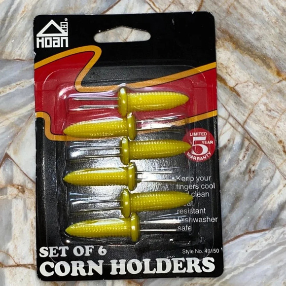 Set of 6 Corn Holders Tool New - Picture 1 of 3